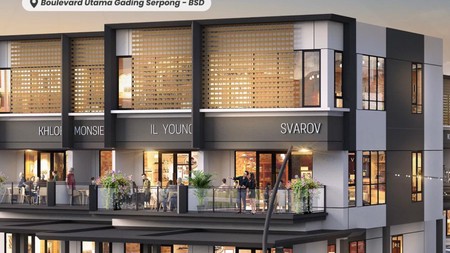 Ruko strategis pasadena square di kawasan boulevard gading serpong dengan harga jual menarik