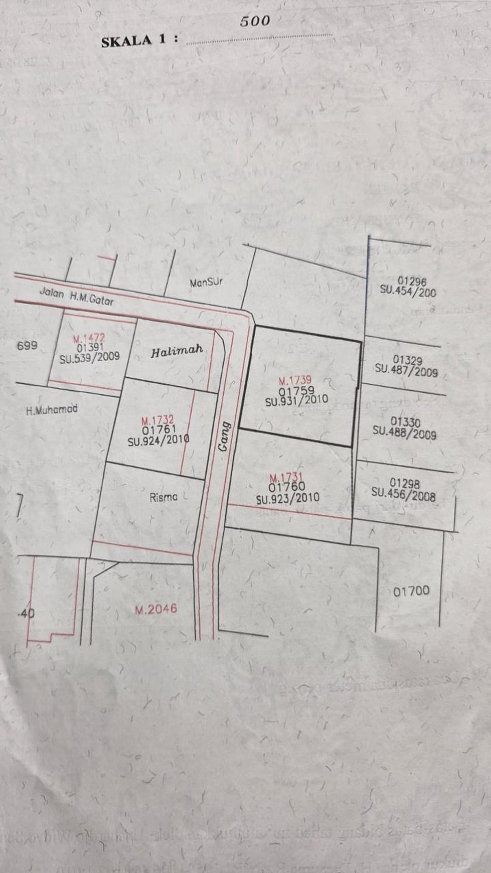 Di Jual Tanah lokasi di Jl H.M. Gatar Kampung Cipadu Jaya, Larangan, Kota Tangerang