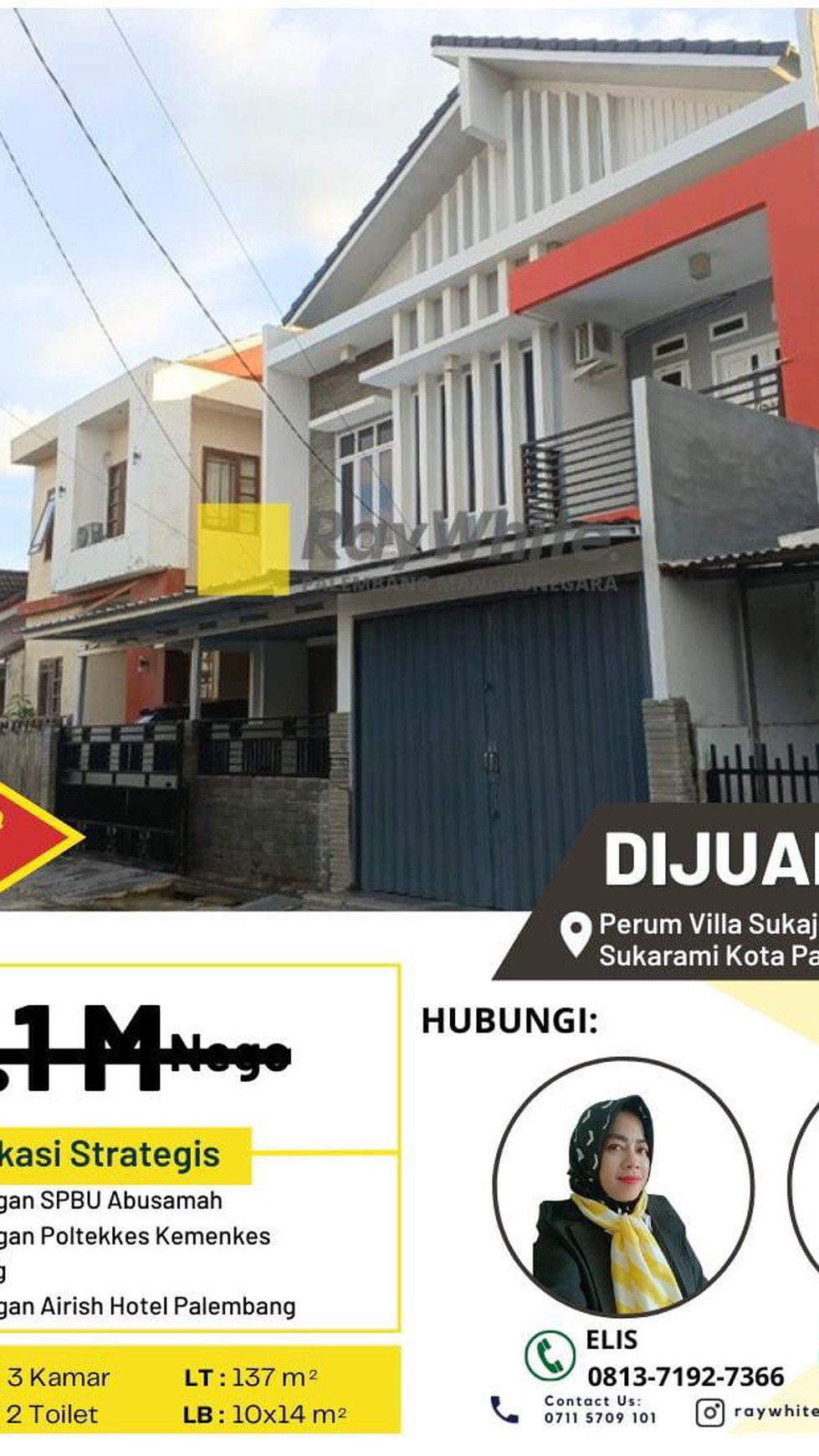 Rumah Dijual Daerah Abusama Sukarami