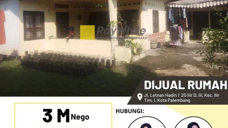 Rumah Dijual Tengah Kota Palaembang