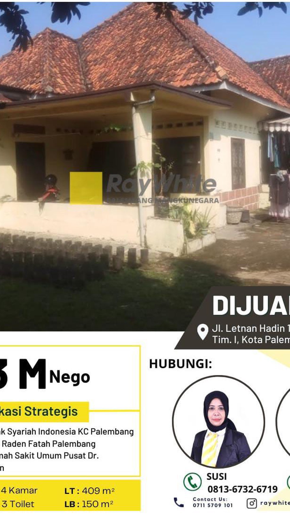 Rumah Dijual Tengah Kota Palaembang