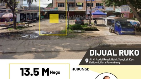 Dijual Cepat Ruko di Jl Residen Abdul Rozak kota Palembang