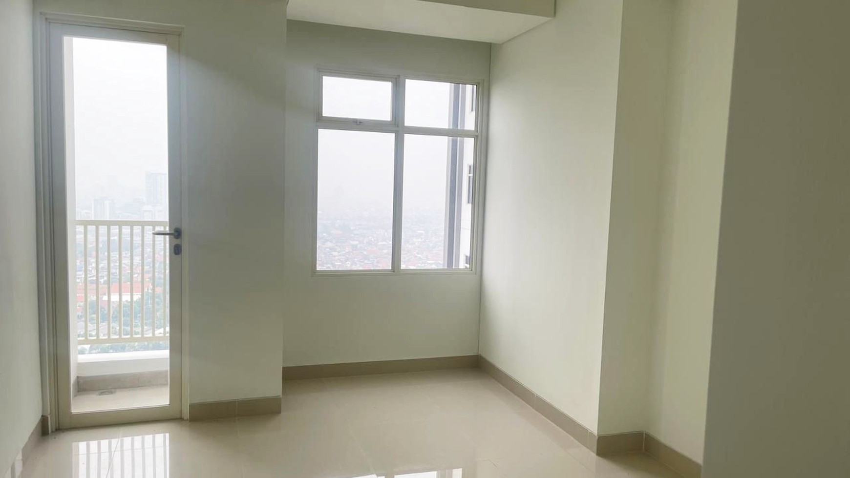 Apartemen Klaska Residence Tower Azure, Type Studio, Kosongan, View City, Sewa Min 2 thn - CT -