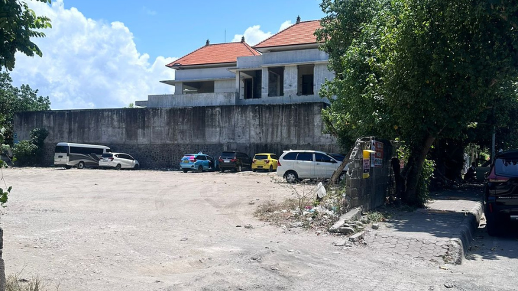 Tanah BeachFront di Pantai Jerman di Wana Segara Kuta 