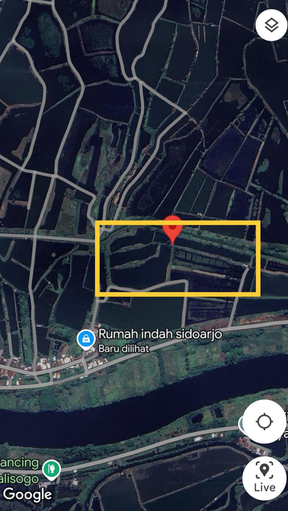 DIJUAL TANAH (TAMBAK AKTIF} MURAH, JABON