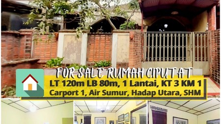 Rumah Siap Huni 1 Lantai di Ciputat Harga 1,1M  Nego,, MURAH!!!