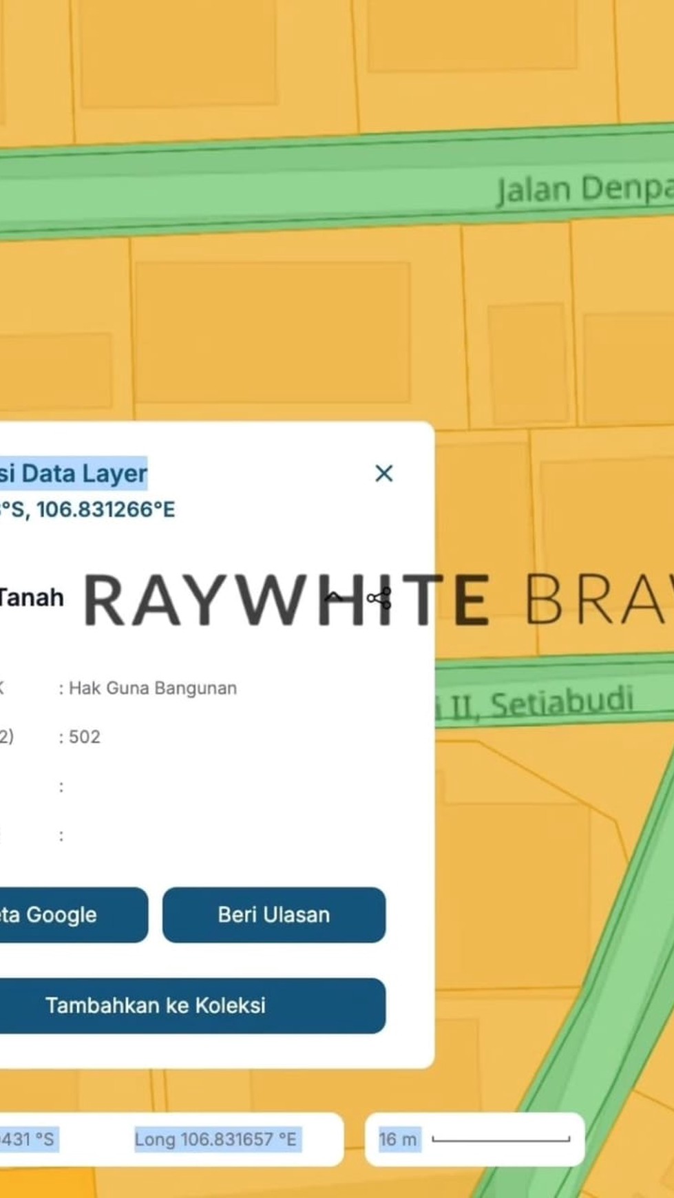 Tanah Kavling Siap Bangun Dalam Kompleks Mega Kuningan