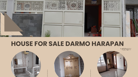 Dijual rumah darmo harapan indah siap huni surabaya barat