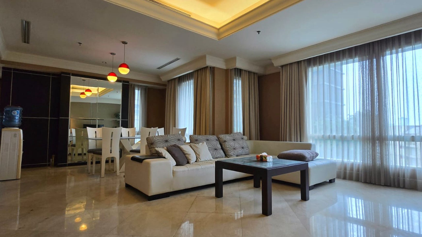 SCBD Suite Apartment, 2 bedroom, 165 m2, ready to occupied,  close to Pacific Place Mall and  Sudirman 