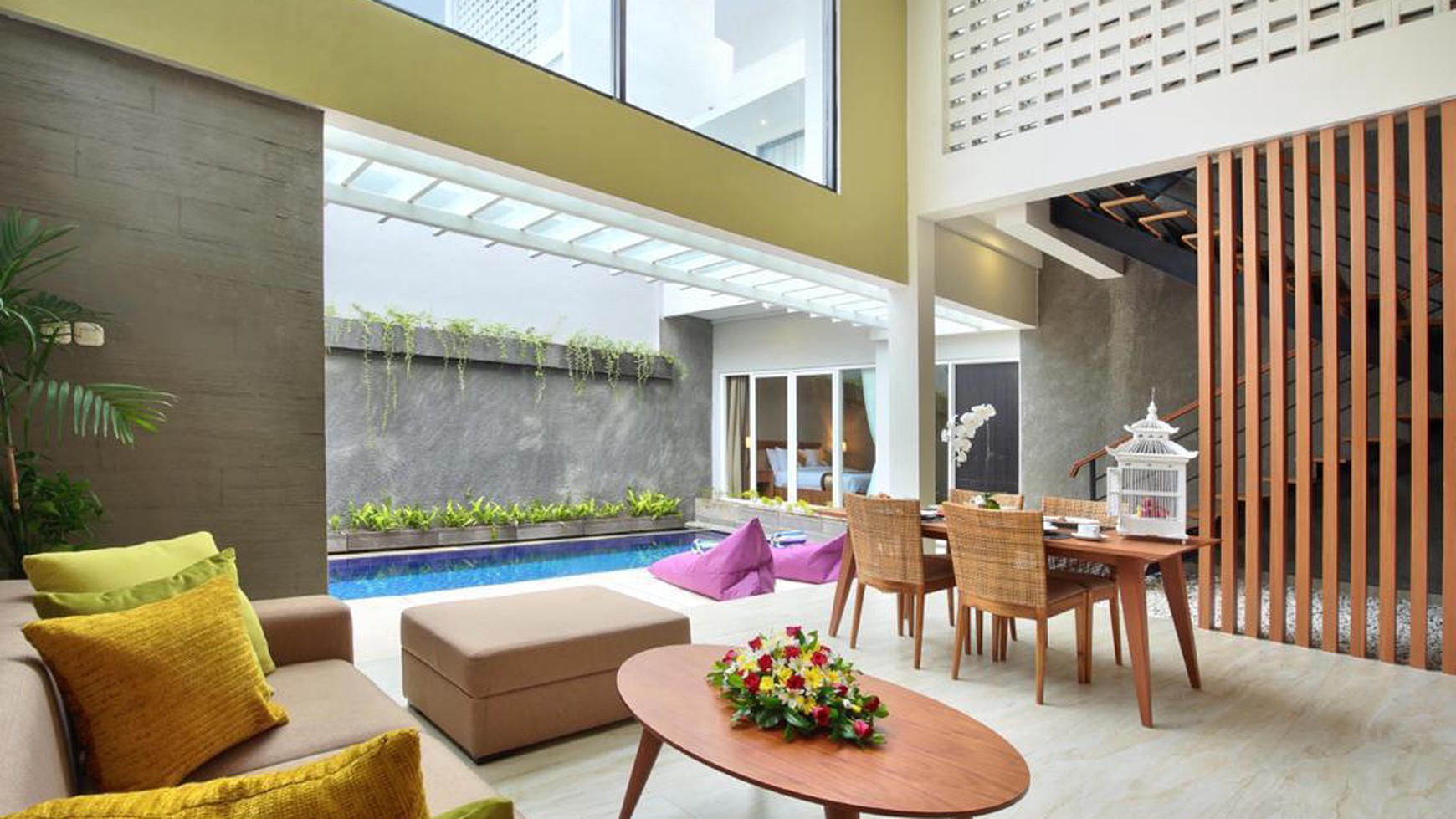 Tempat Healing Villa Cantik Nusa Dua Bali, Ballevue Haritage, Privat Pool, Furnished, Siap Huni