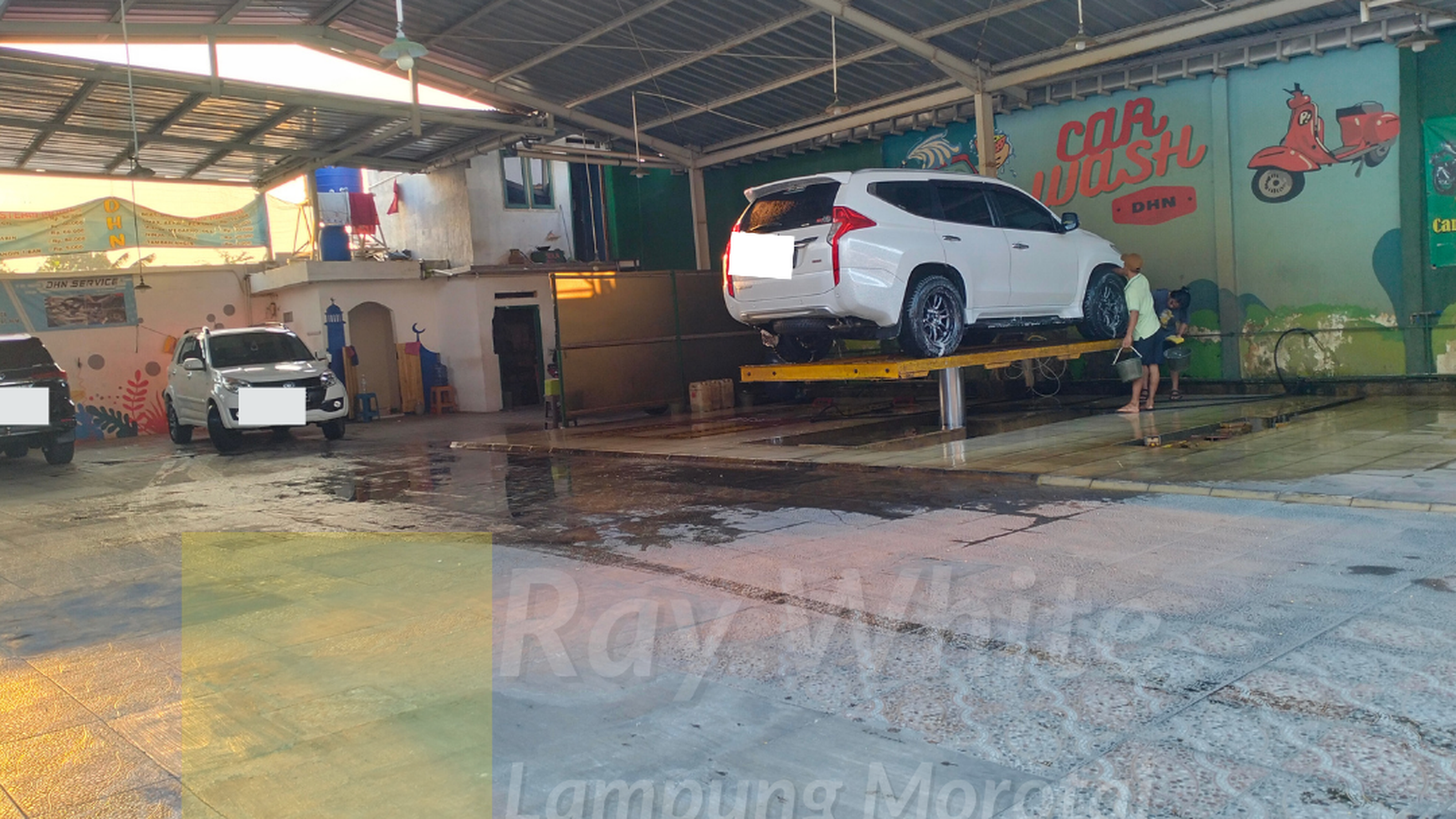 Dijual Carwash + Cafe  SEMI FURNISHED lokasi wayhalim bandar lampung