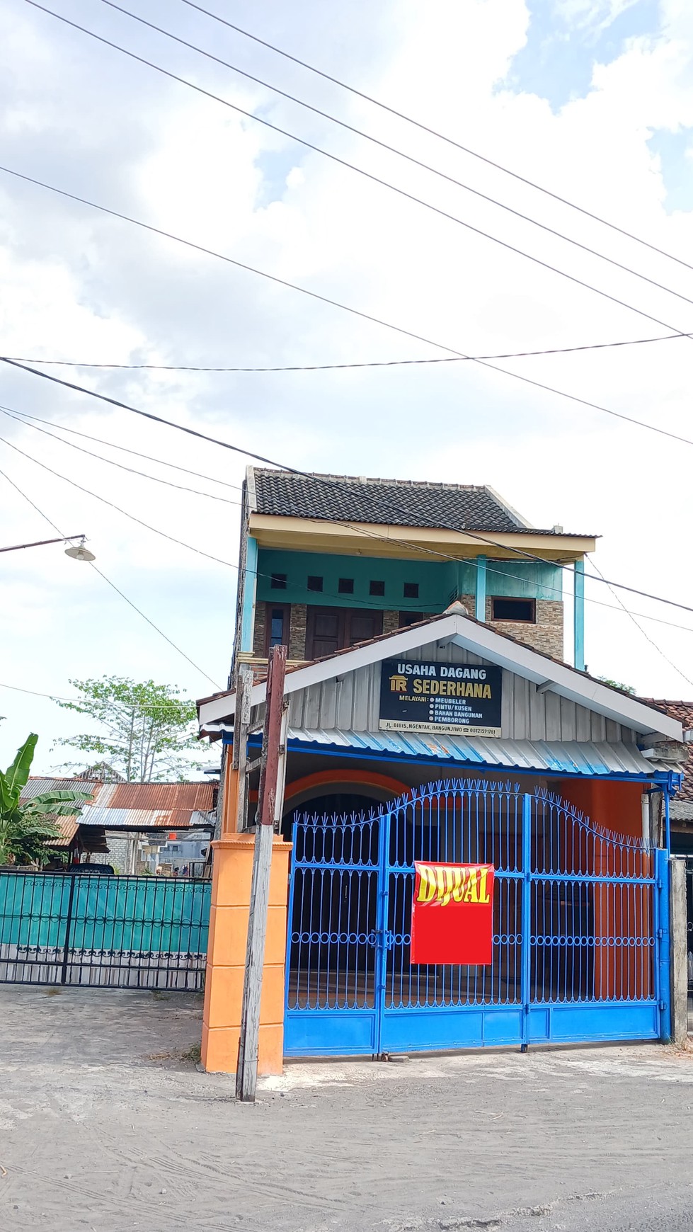 Tanah Bonus Bangunan Rumah dan Ruang Usaha Lokasi Jl Bibis Raya Kasihan Bantul