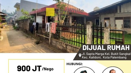 Dijual Cepat Rumah di Jl Sapta Marga Kota Palembang