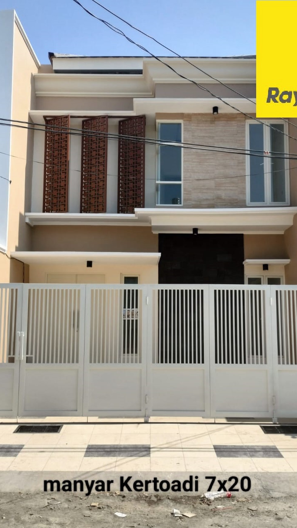 Dijual Rumah 2 lantai di Manyar Kertoadi Surabaya