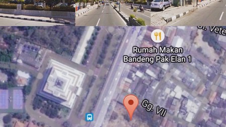 Tanah dijual di Raya Veteran Gresik, Lebar 40m