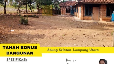 Dijual Cepat Tanah  Bonus Bangunan