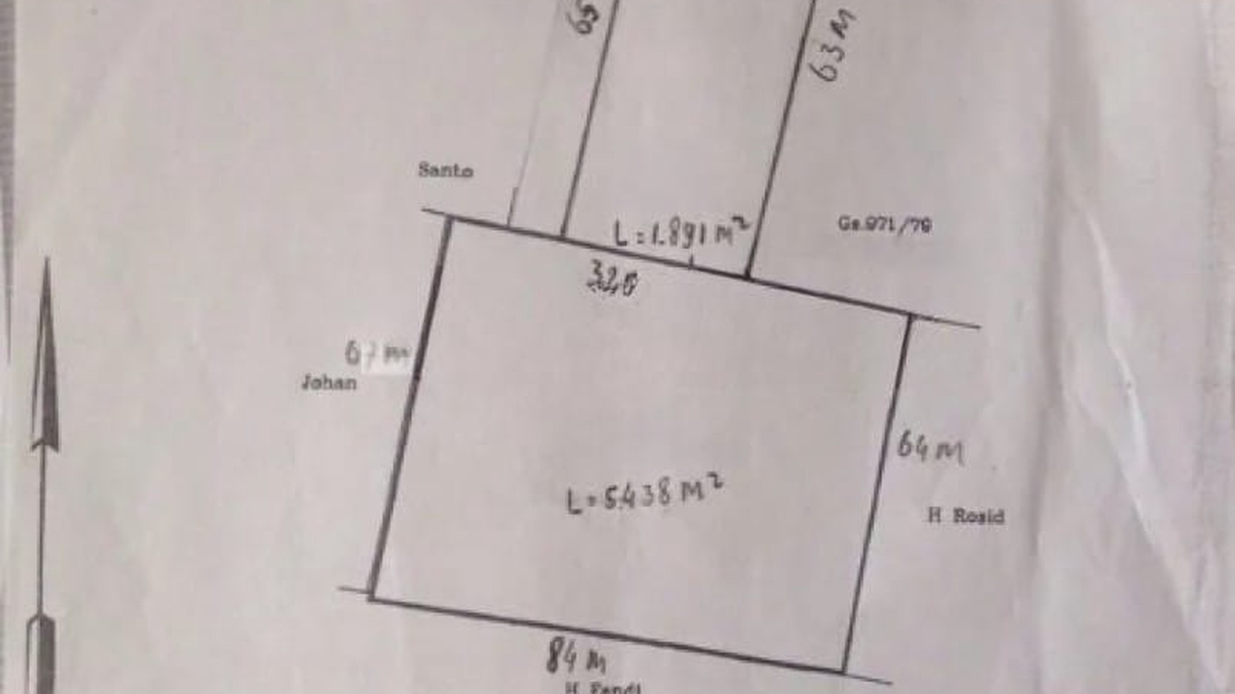 Rumah Hitung Tanah Area Cipete