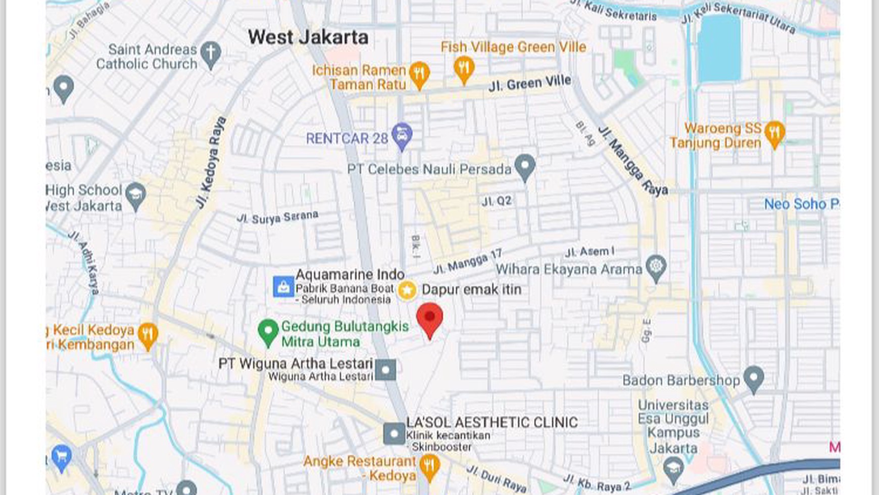 Kavling Siap Bangun Di Taman Ratu Indah Kebon Jeruk Jak Bar