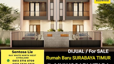 Dijual Rumah Baru Jalan Mulyosari Utara - Surabaya Timur Dekat Pakuwon City, Kampus ITS  , Galaxy Mall