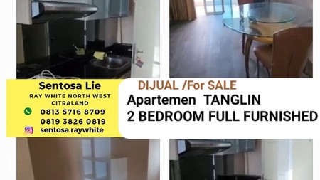 Ter-Murah Dijual Apartemen Tanglin 2 Kamar Tidur Full Furnished Pakuwon Mall Surabaya Barat