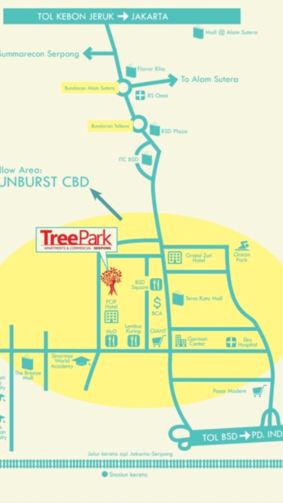 Apartemen  Murah Full Purnished Tree Park BSD