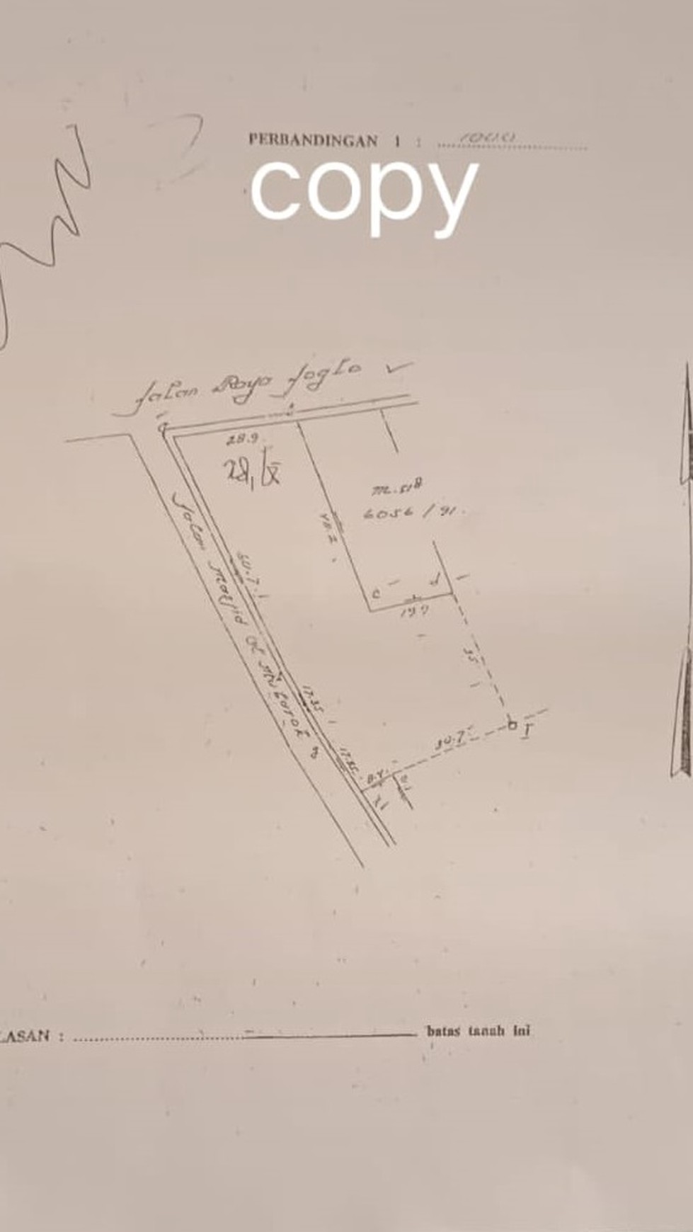 Rumah Hitung Tanah Area Cipete