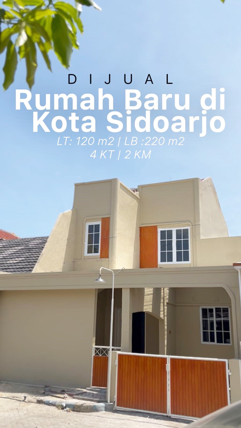 Rumah di Permata Megah Asri Buduran Sidoarjo, 2 Lantai, Renov, Siap Huni - CT -