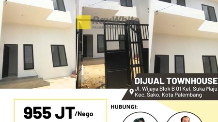 Dijual Cepat Townhouse di Kota Palembang