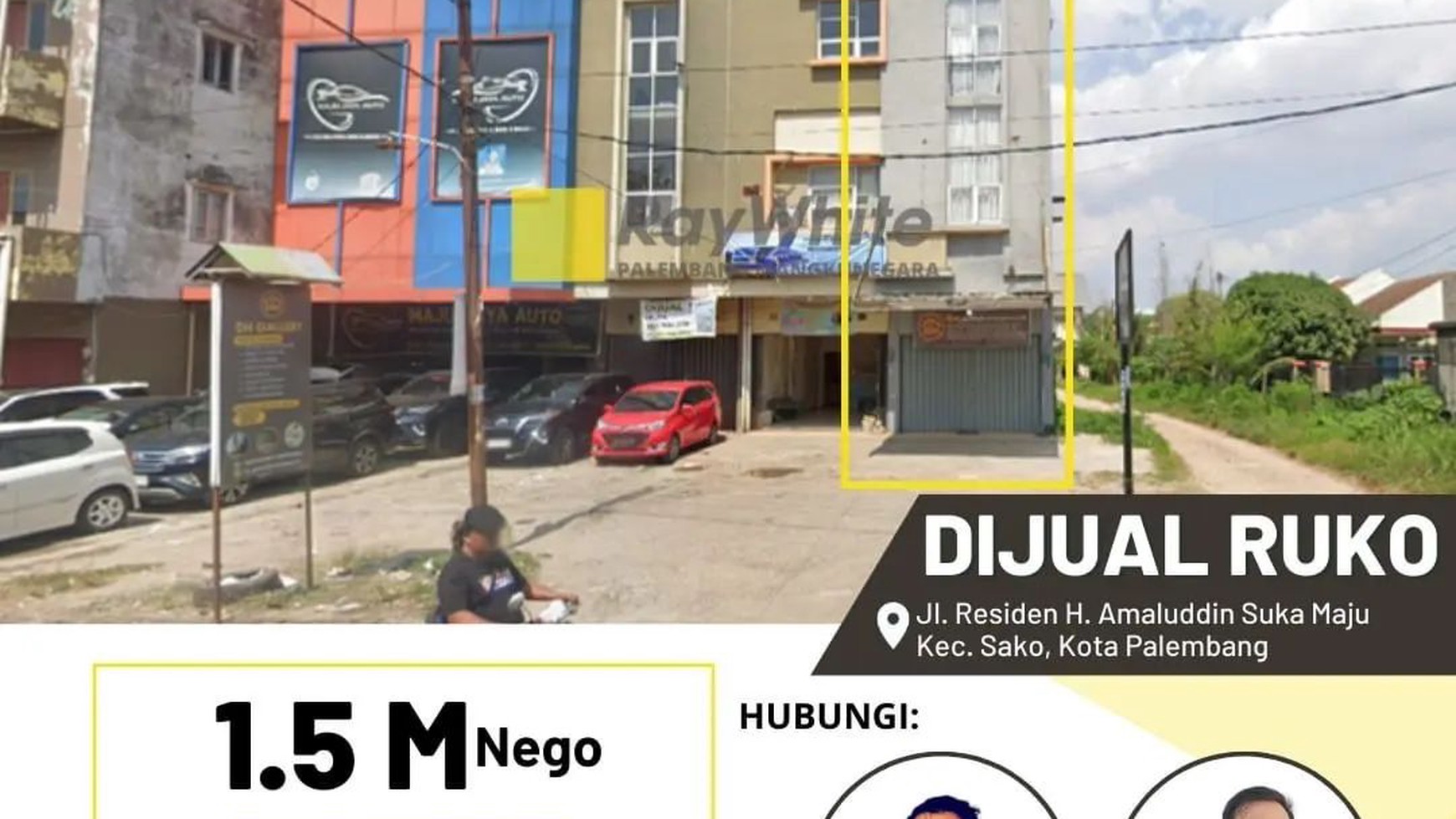 di jual ruko 1 pintu strategis di palembang