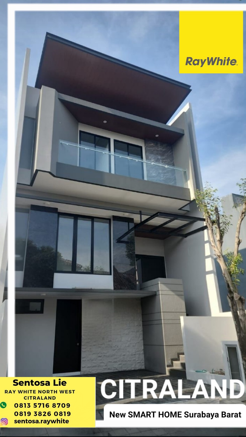 Dijual Rumah Baru Citraland Surabaya area Eastwood - Woodland - Alam Hijau  NEW Modern Minimalis SMART Home 