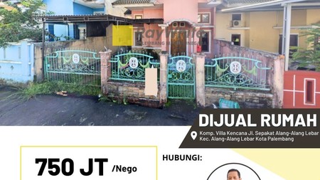 Rumah Dijual Cepat di Alang Alang Lebar Kota Palembang