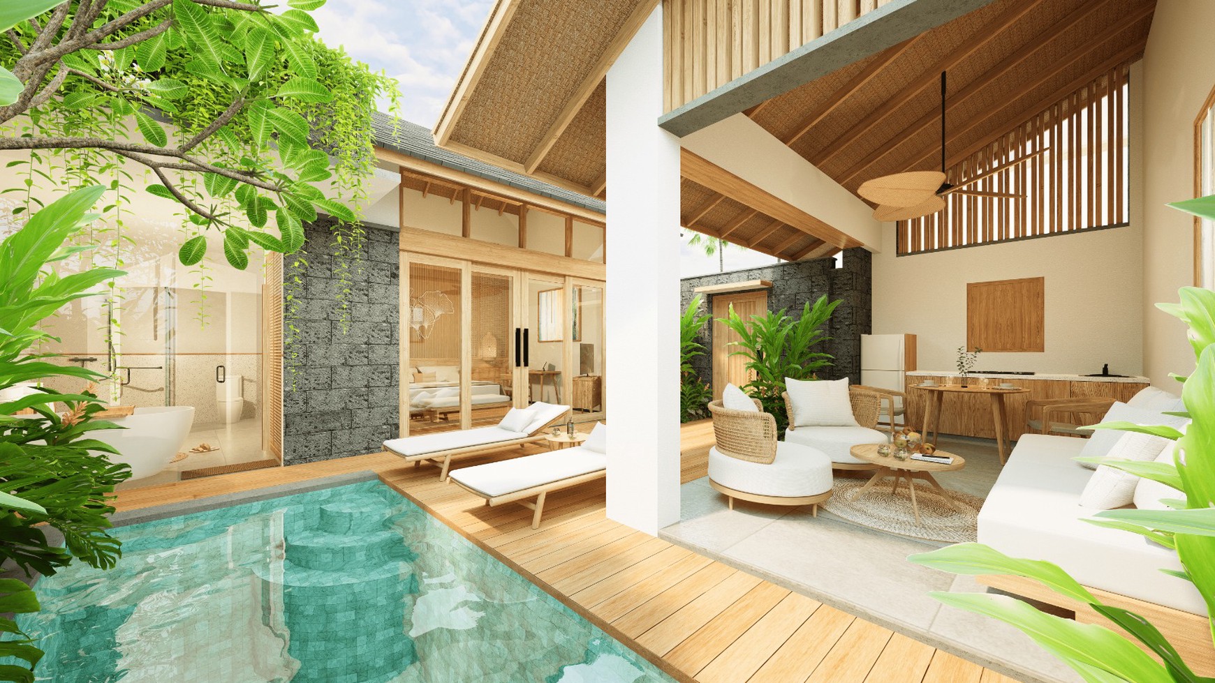 For Sale Freehold - Brand new modern villa complex with good villa management   close to Seseh beach  ( Type  R.V.S  )