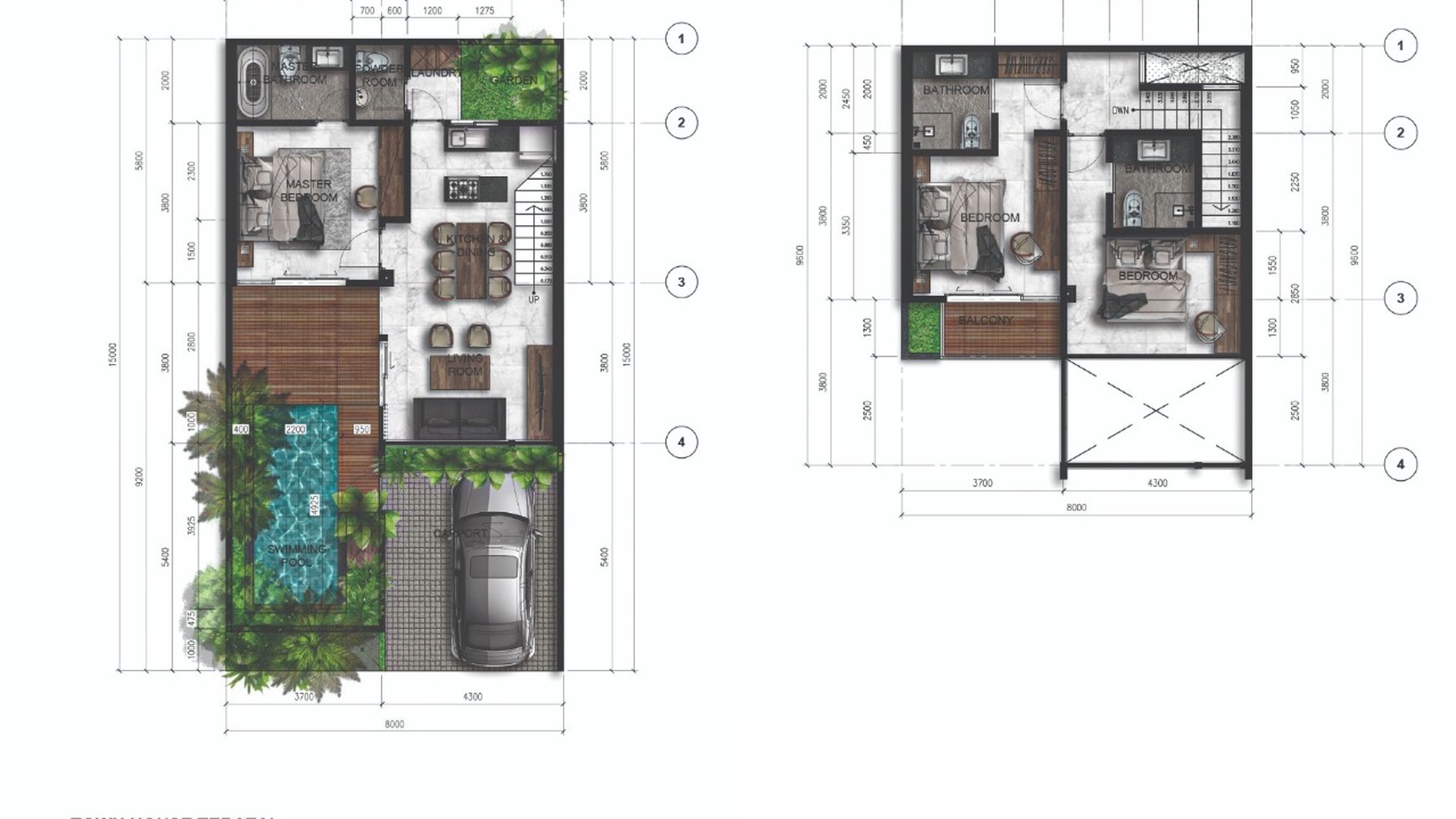 For Sale Freehold - Brand new modern villa complex with good villa management in famous area Canggu ( Type D9 )