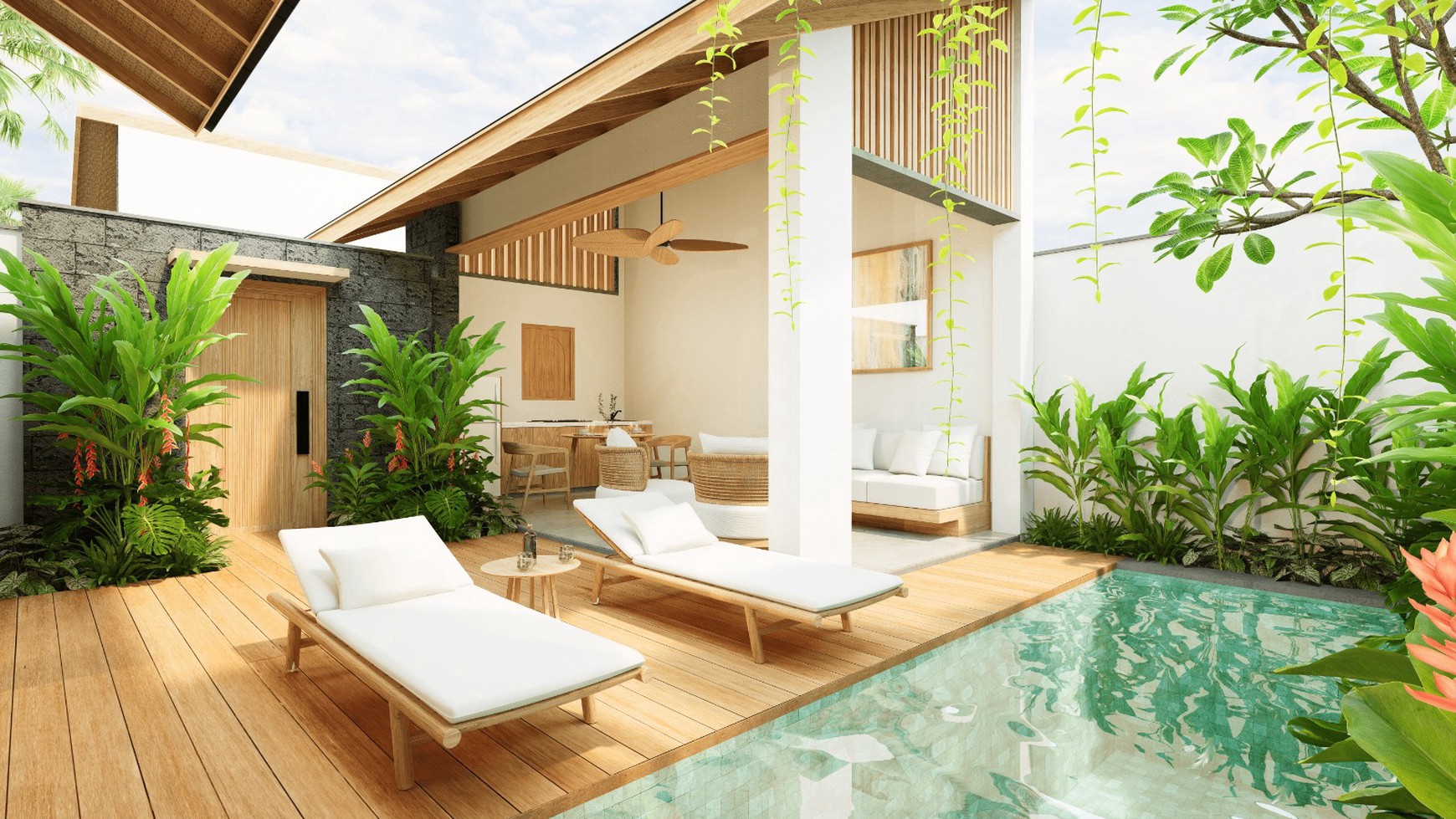 For Sale Freehold - Brand new modern villa complex with good villa management close to Seseh beach Bali( Type R.V.S )