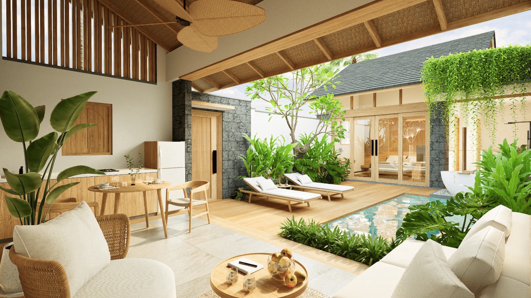 For Sale Freehold - Brand new modern villa complex with good villa management close to Seseh beach Bali( Type R.V.S )