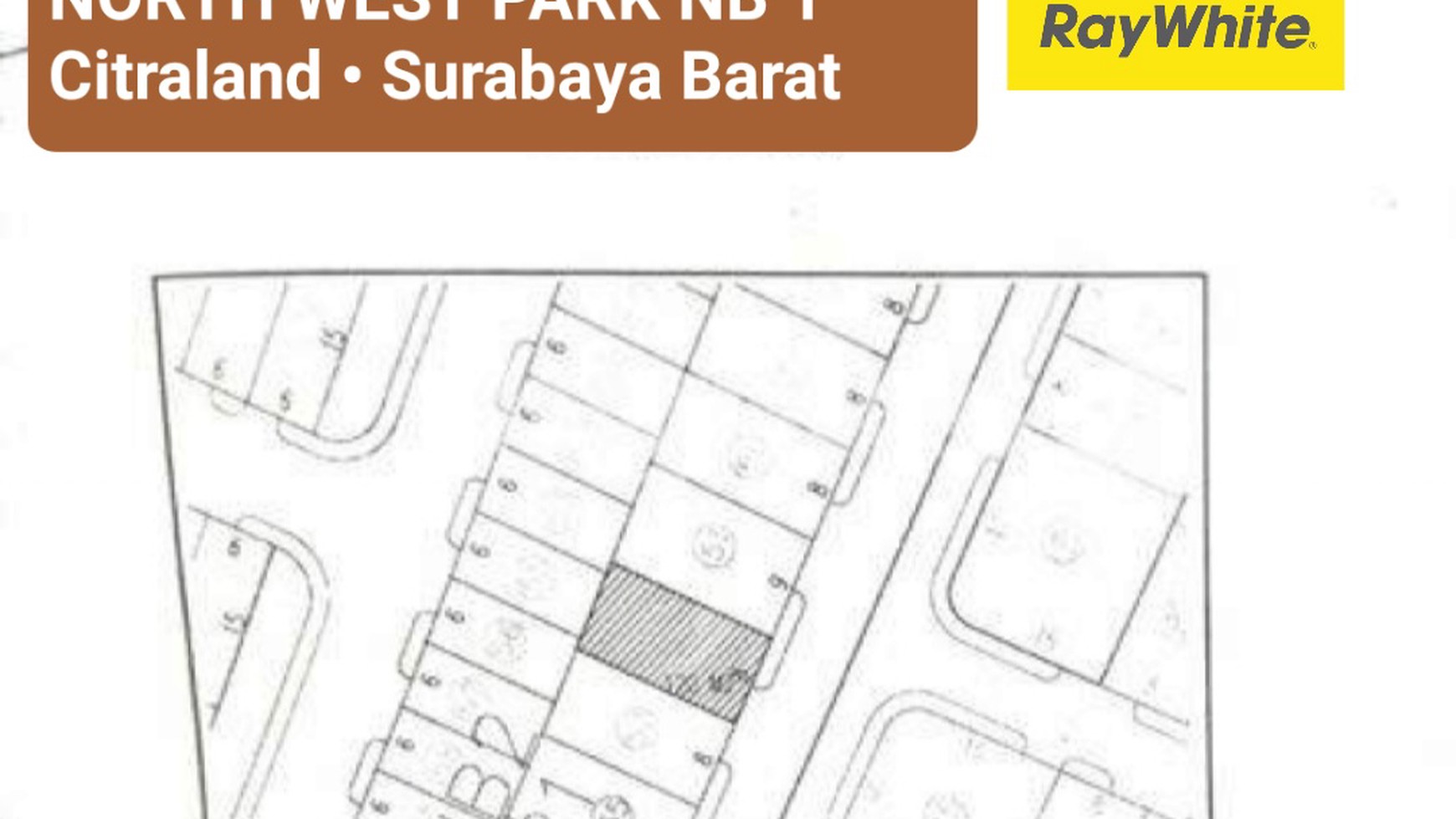 Dijual Tanah Kavling  North West Park NB1 Citraland Surabaya Barat dekat Sekolah Citra Berkat , Sport Center, Bukit Palma