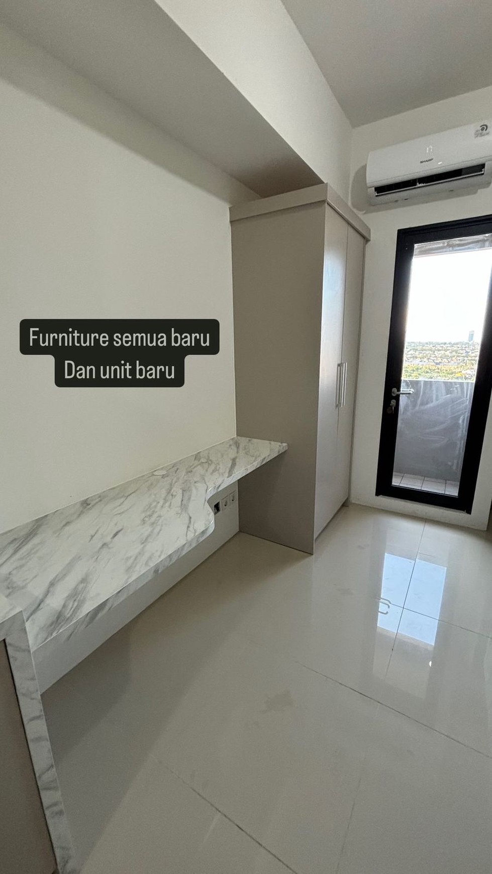 Disewakan Apartemen Vittorio Ciputra Wiyung Tipe STUDIO Full Furnished New Baru Dekat Pakuwon Mall, Akses TOL Gunung Sari