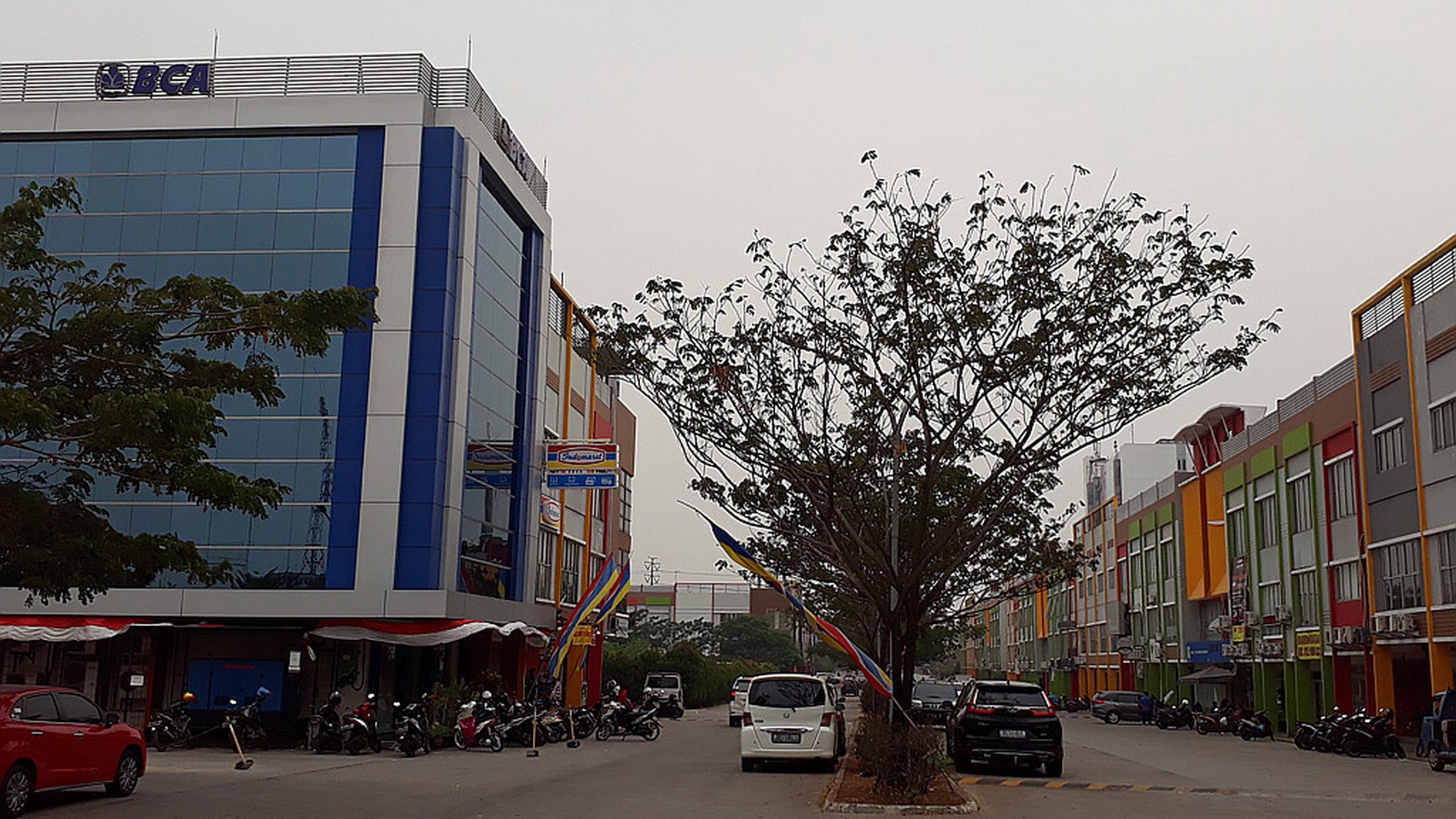 bisnis distrik di bekasi kota dan lalulintas ramai