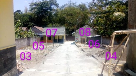 4 UNIT RUMAH SIAP BANGUN DAN HUNI DI JL WONOSARI KM 12