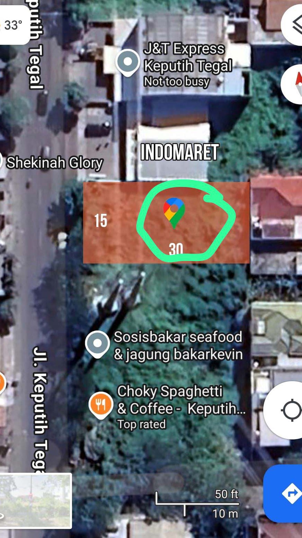 Tanah di Keputih Tegal Surabaya Timur, Luas 15 x 30m2, SHM, Hadap Utara, Disewakan juga min 2 tahun !!!