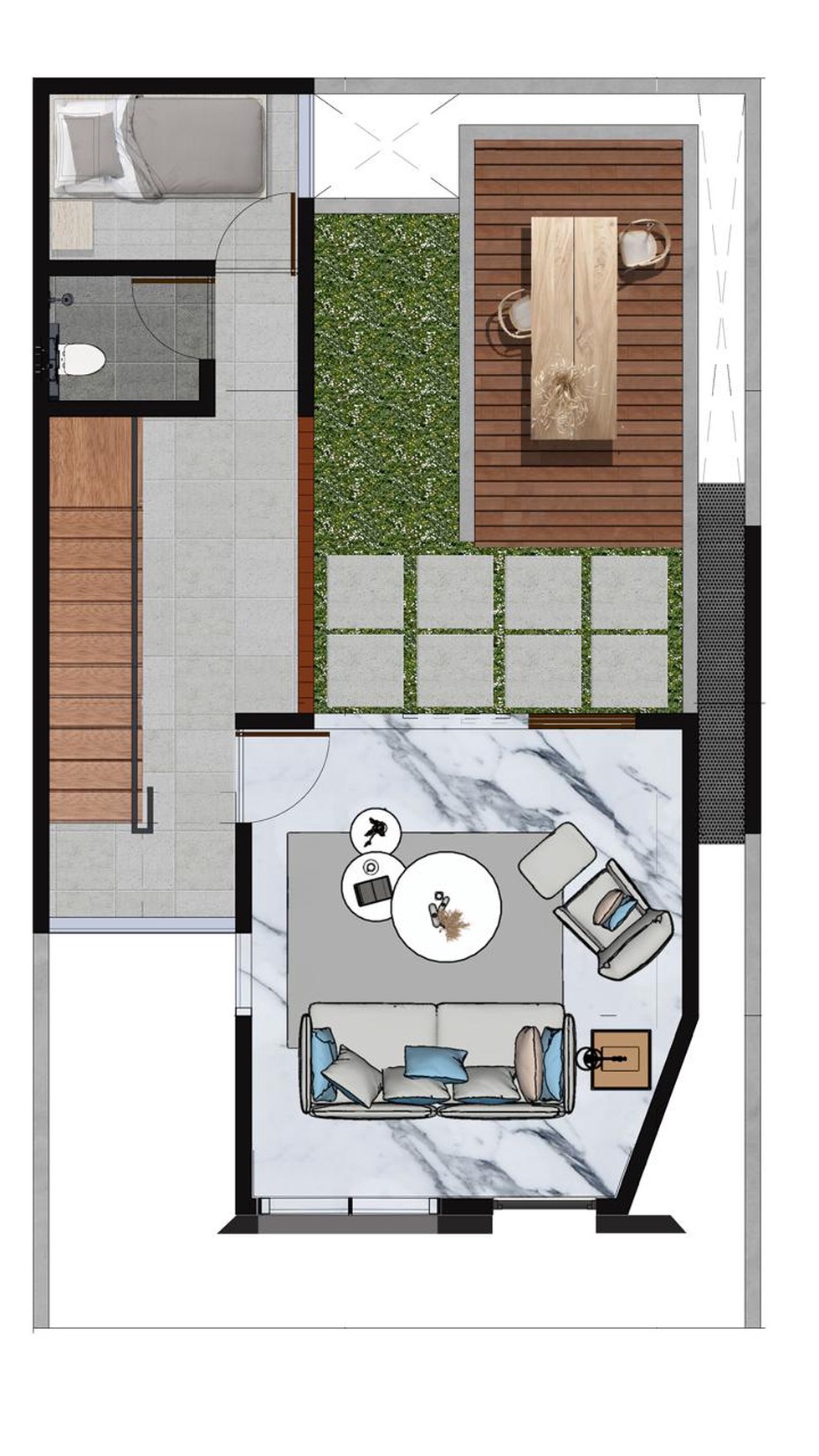 rumah baru dalam cluster premium  di fatmawati, selangkah MRT Cilandak - Fatmawati  