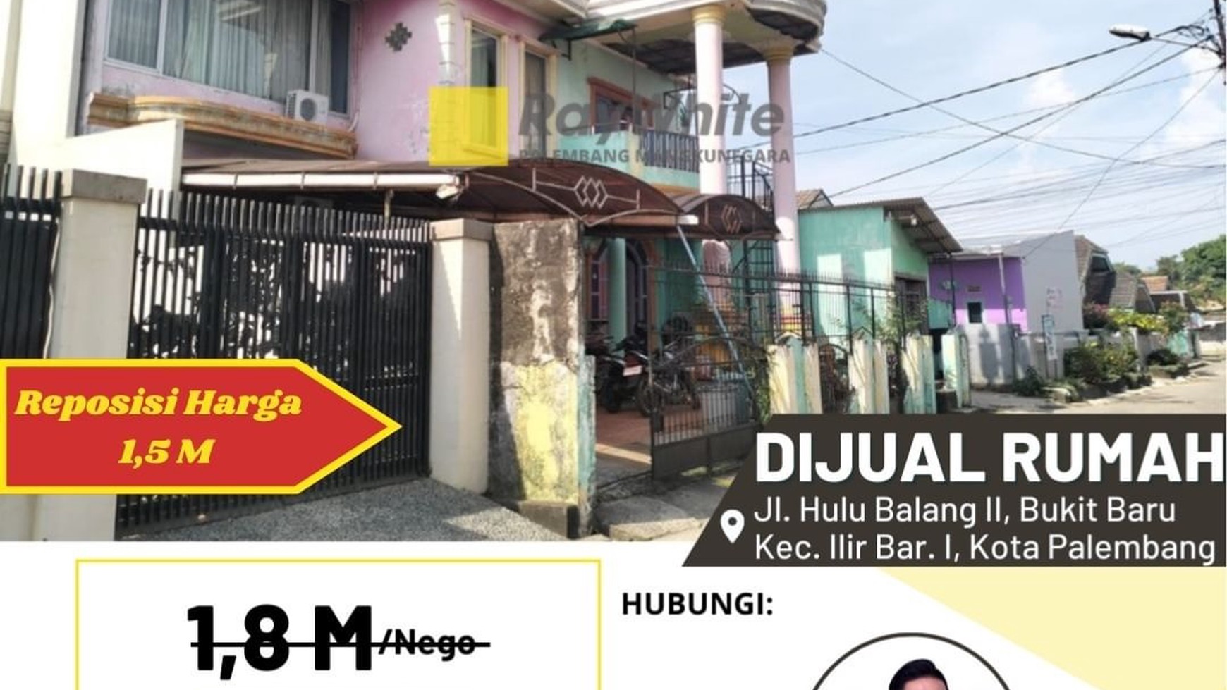 DIJUAL RUMAH MURAH TENGAH KOTA PALEMBANG