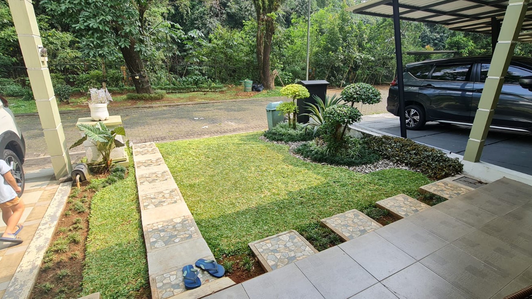 Rumah depan taman di delatinos, Costa rica, BSD