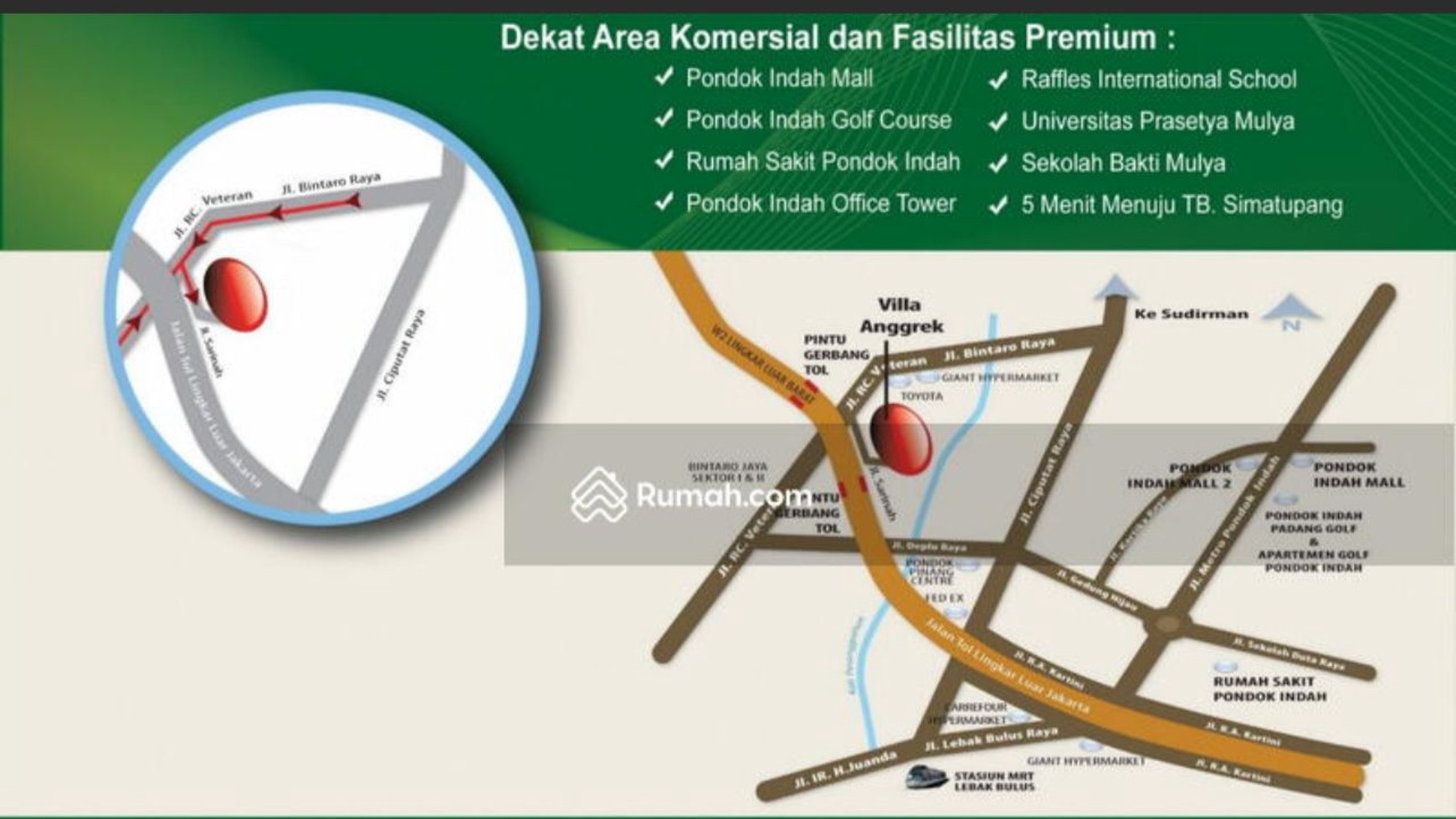 Rumah Hitung Tanah Area Cipete