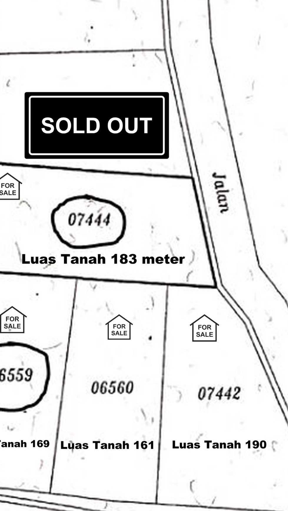 Dijual 4  Kavling Tanah SHM berikut  Bangunan Kost di Gudang Air Ciracas dekat Pasar Induk Kramat Jati