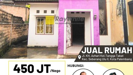 Dijual Cepat Rumah di Tangga Takat Kota Palembang