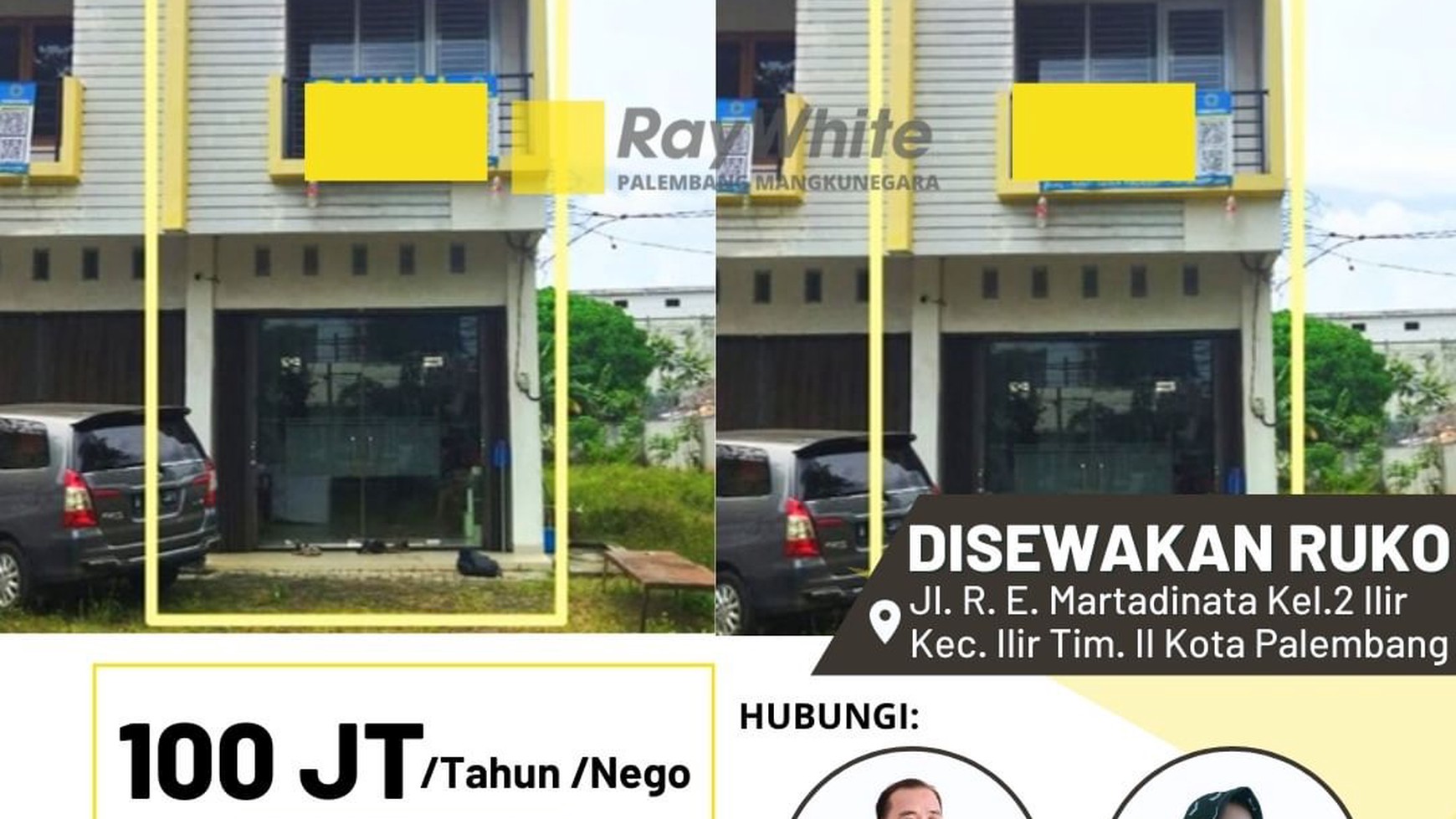 Disewakan Ruko di Jl R.E Martadinata Kota Palembang