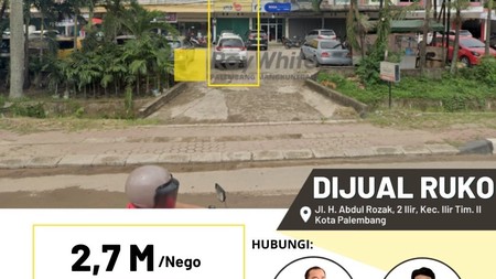 Dijual Ruko Jl H Abdul Rozak Kota Palembang