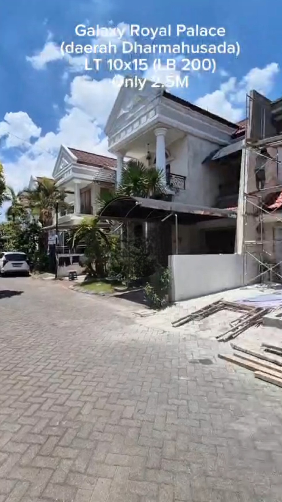 NEW MURAH Rp.2 Milyar-an Dijual Rumah Dharmahusada Indah area Mewah Surabaya Timur di Galaxy Royal Palace dekat UNAIR, Galaxy Mall, RS Husada Utama