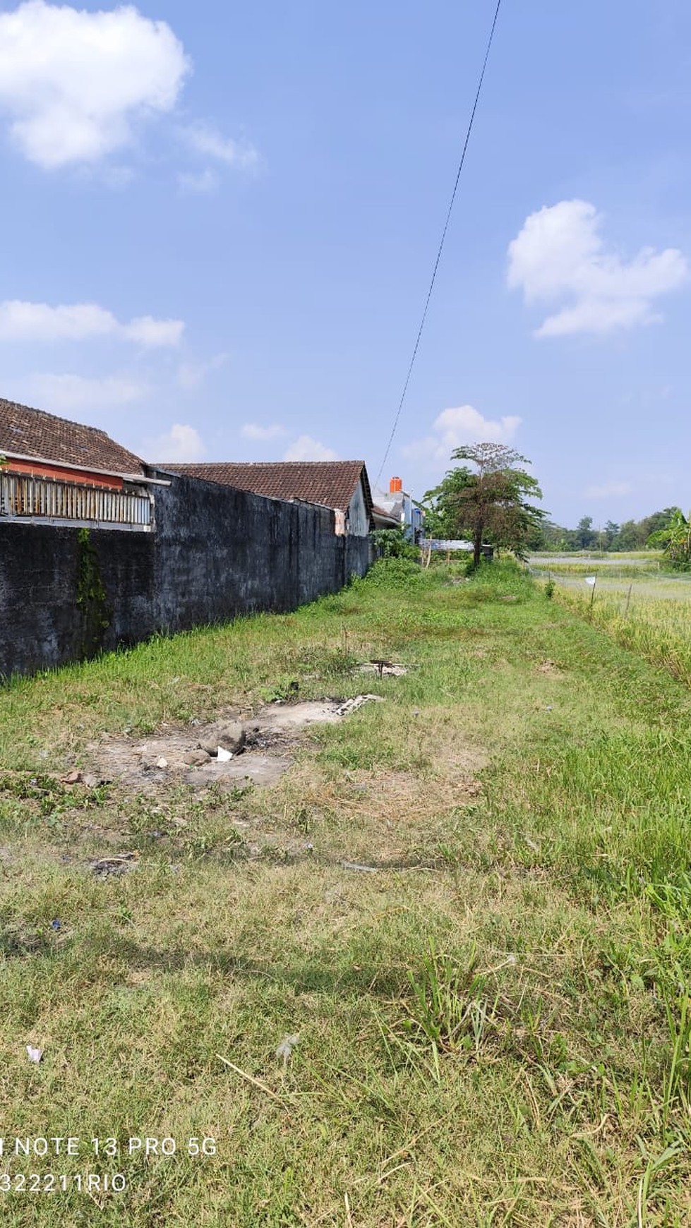 Tanah Pekarangan Luas 529 Meter Persegi Lokasi di Daerah Kalasan Sleman 